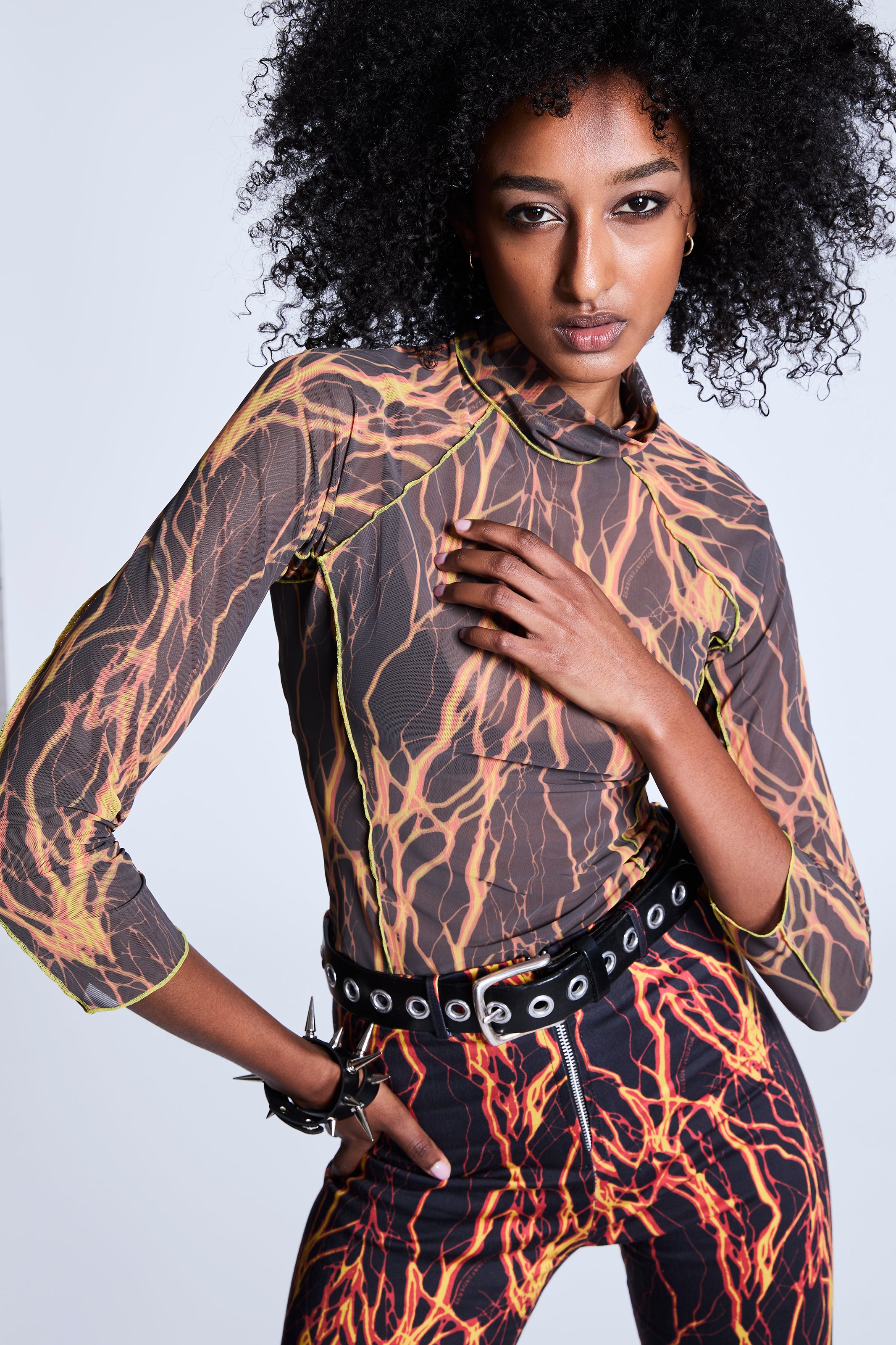 She's Electric Lightning Print Flares She's Electric Lightning Print Flares