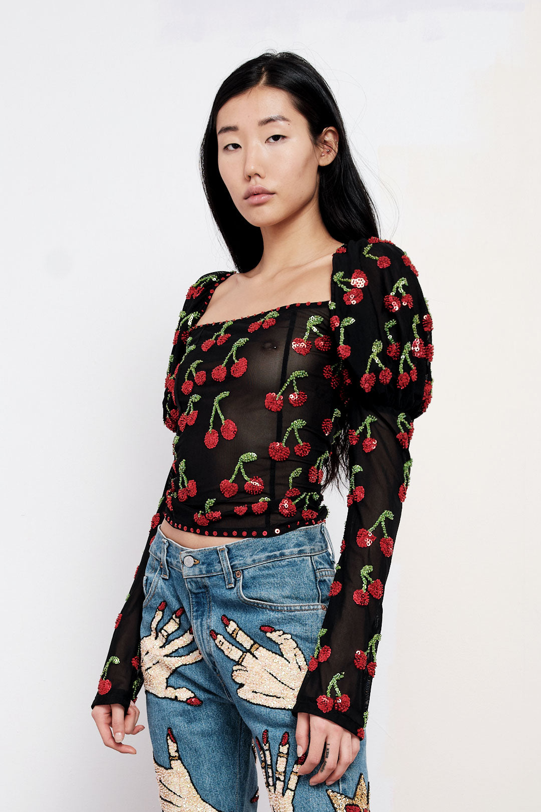 The Cherry On Top Puff Sleeve Top The Cherry On Top Puff Sleeve Top