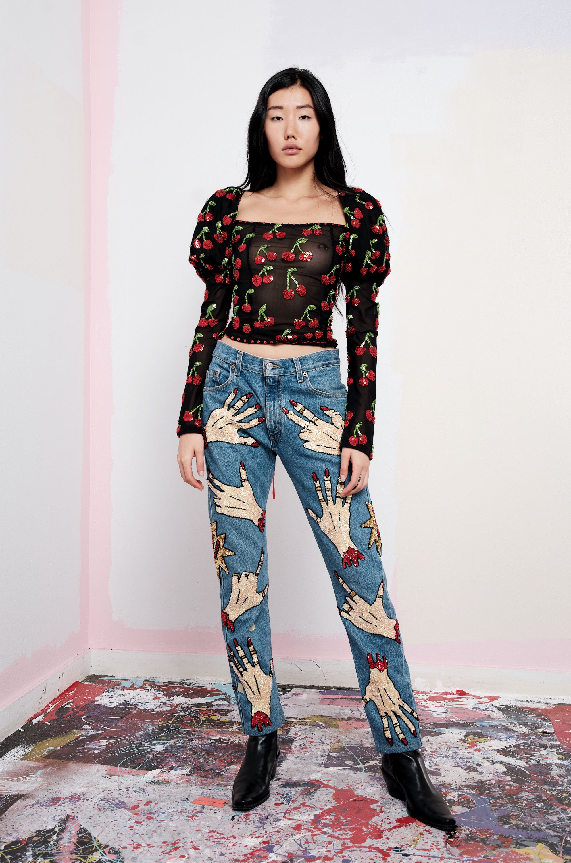 The Cherry On Top Puff Sleeve Top The Cherry On Top Puff Sleeve Top