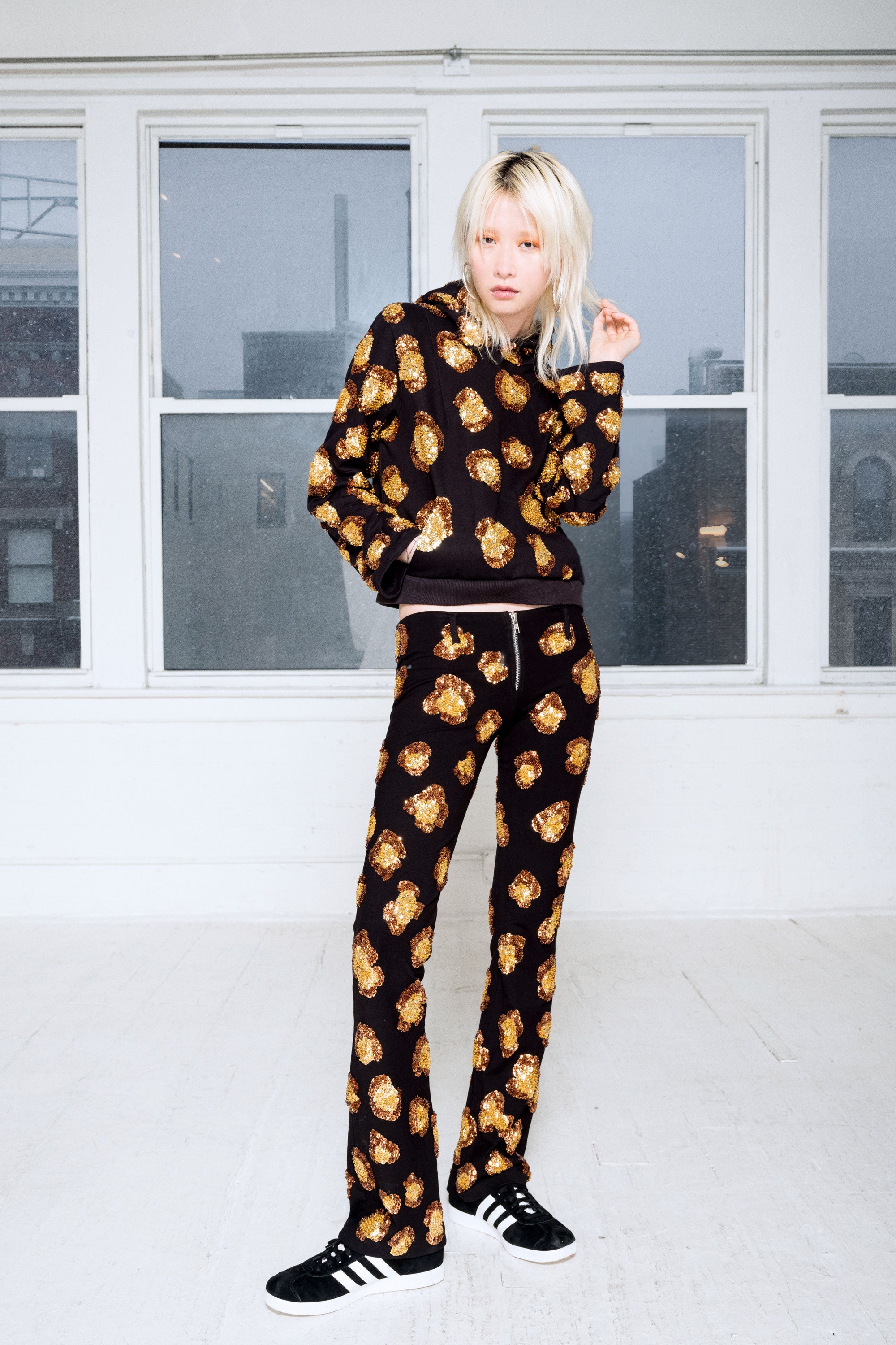 The Ice Leopard Bootcut Pants The Ice Leopard Bootcut Pants