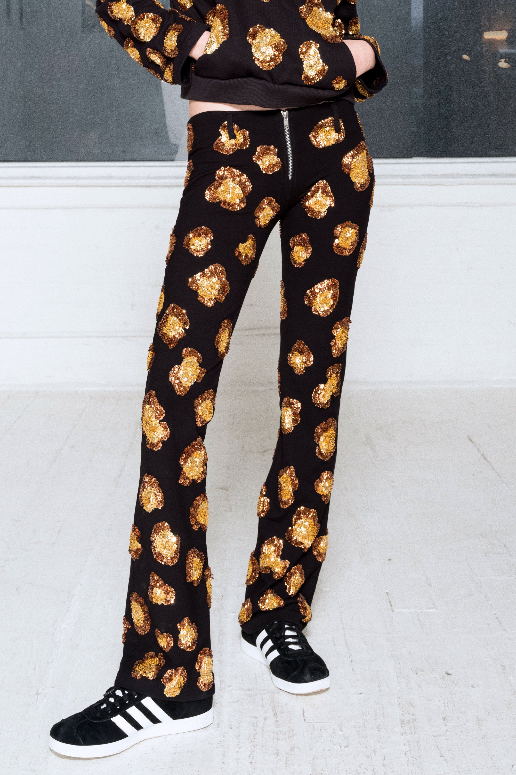 The Ice Leopard Bootcut Pants The Ice Leopard Bootcut Pants
