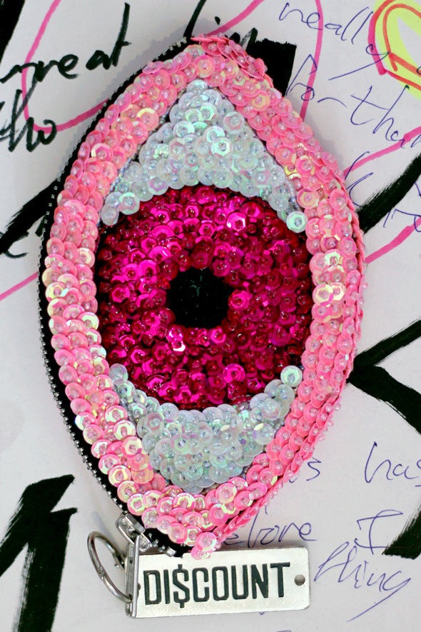 pink evil eye wallet, pink evil eye, evil eye, evil eye wallet, evil eye purse, evil eye coin purse, sequinned purse, sequinned wallet, evil eye wallet, evil eye purse, sequins, evil eye, evil, eye, sequins, discount universe, di$count universe, pink